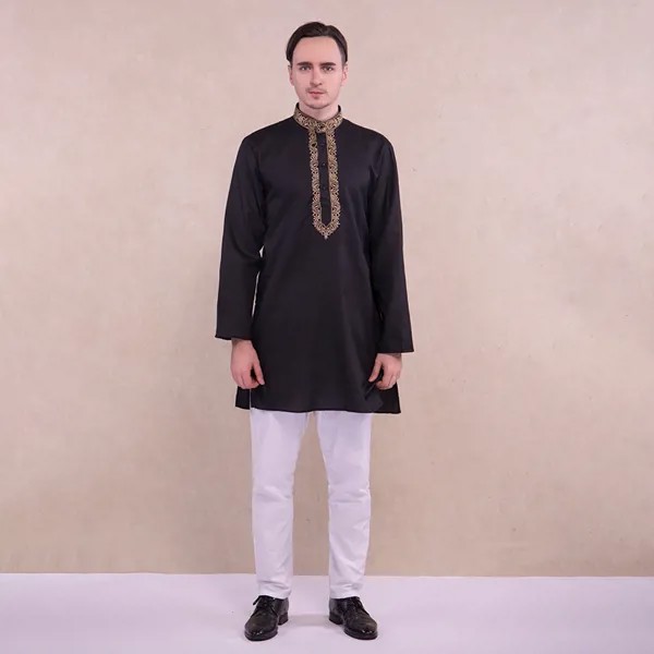 Традиционная индийская одежда для мужчин, наборы Куртис, 2 цвета, блузка и брюки, пакистанский костюм индуии Курти, мужской индийский костюм ...