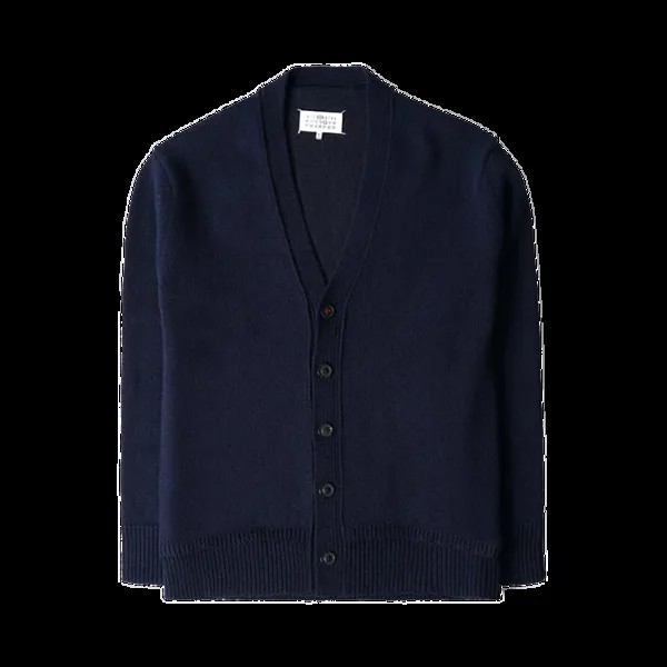 Кардиган Maison Margiela V Neck 'Navy Blue', синий