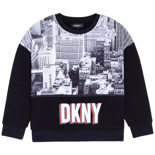 Свитшот DKNY, размер 128, черный