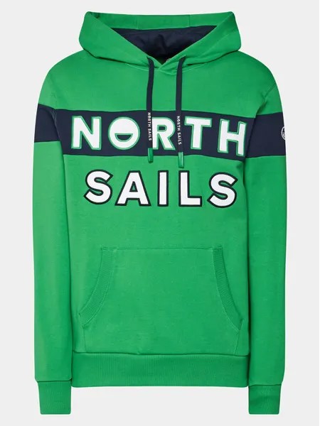 Толстовка обычного кроя North Sails, зеленый