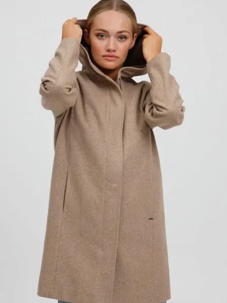 Пальто oxnelina из шерсти Oxmo, бежевый