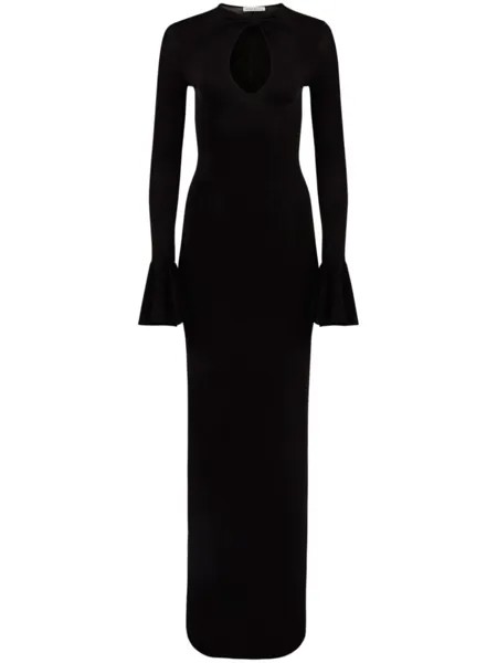 Nina Ricci платье макси из джерси, черный