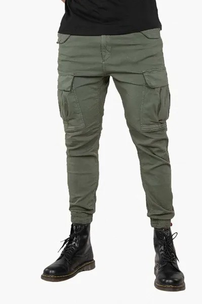 Хлопковые брюки Airman Alpha Industries, зеленый