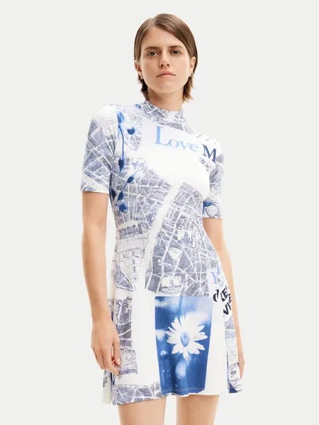 Платье стандартного кроя Desigual, синий