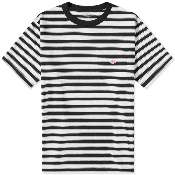Футболка Danton Stripe Pocket, черный/белый