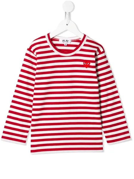 Comme Des Garçons Play Kids футболка с логотипом