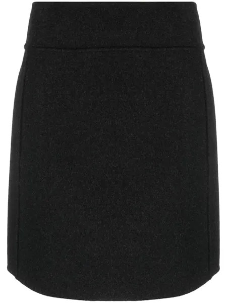 'S Max Mara мини-юбка из вирджинской шерсти, серый