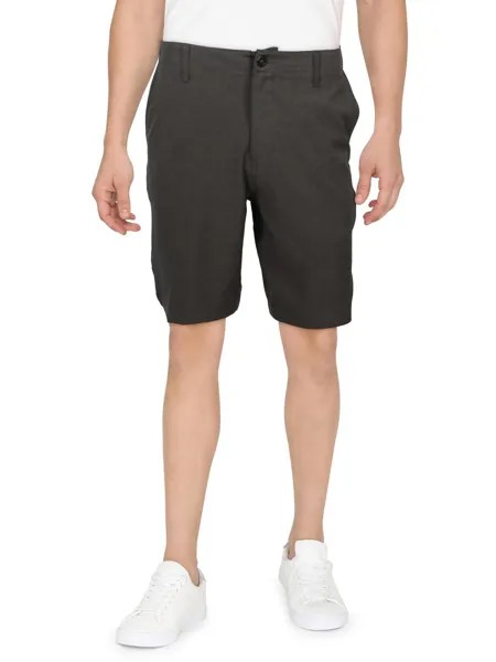 Мужские шорты с принтом и плоской передней частью Volcom, цвет Charcoal Heather