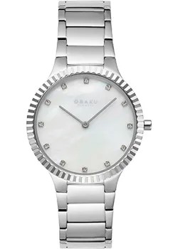 Fashion наручные  женские часы Obaku V292LXCWSC. Коллекция Linje Lille