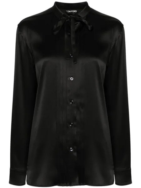 TOM FORD блузка со складками, черный