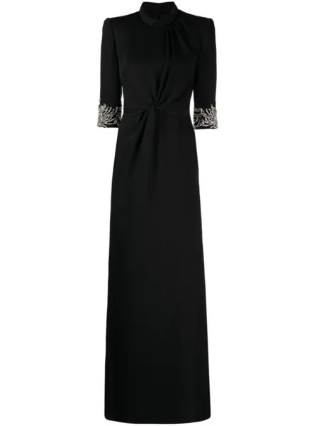Платье Lily с бисером Jenny Packham, черный