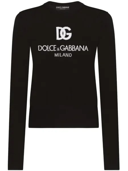 Dolce & Gabbana лонгслив DG Milano, черный