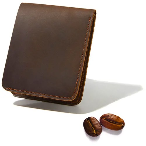 Кошелек мужской кожаный из натуральной кожи / Бумажник портмоне кредитница / натуральная кожа / Под старину с эффектом потёртости