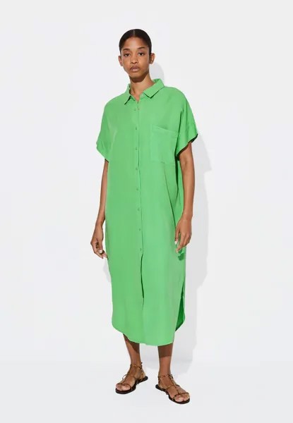 Платье-рубашка PARFOIS, зеленый