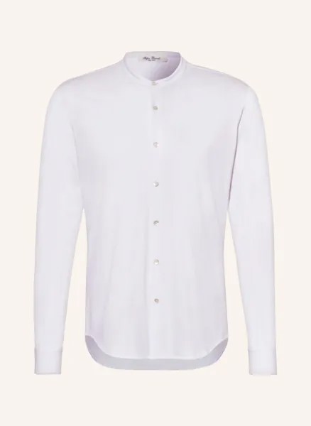 Рубашка Stefan Brandt JerseySlim Fit mit Stehkragen, белый