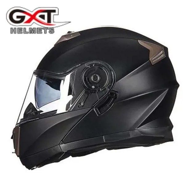 Мотоциклетный шлем с двойными линзами, закрывающий лицо, GXT, зима 160, противотуманный, откидной, для мотокросса, защитная шапка на голову, Casque ...