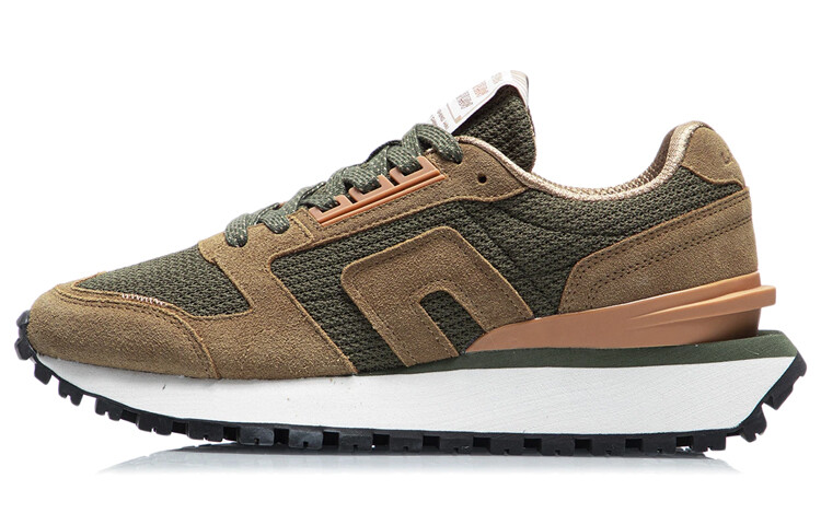 LINING CF Lifestyle Shoes Men Low-top Dark Olive Green/tobacco Brown