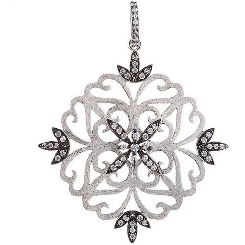 Подвеска ELEMENT47, серебро, 925 проба, фианит