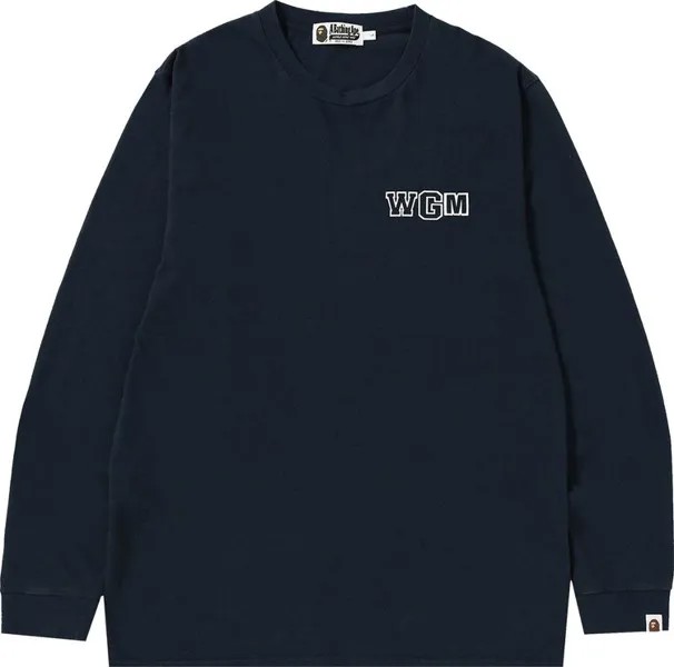 Лонгслив BAPE Big Shark Vintage Long-Sleeve Tee 'Navy', синий