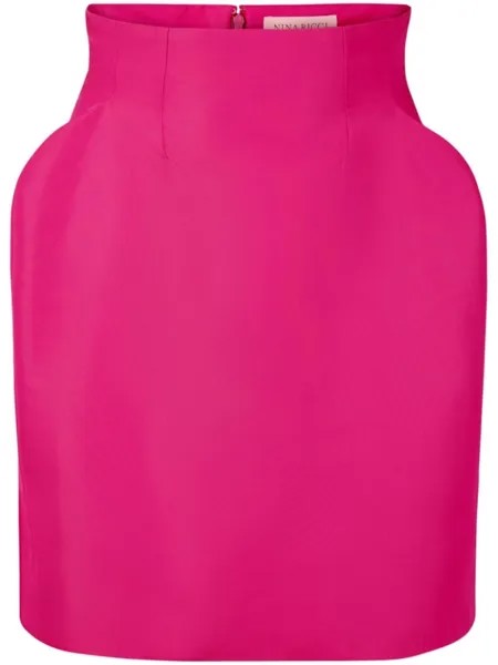 Nina Ricci мини-юбка с завышенной талией, розовый