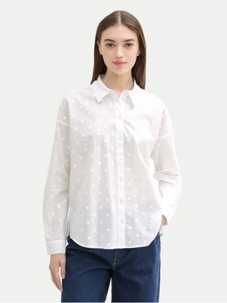 Рубашка стандартного кроя Tom Tailor Denim, белый