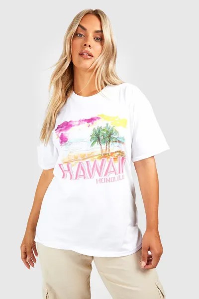 Гавайская футболка с графикой Boohoo, белый