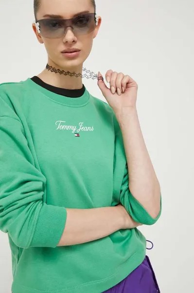 Толстовка Tommy Jeans, зеленый