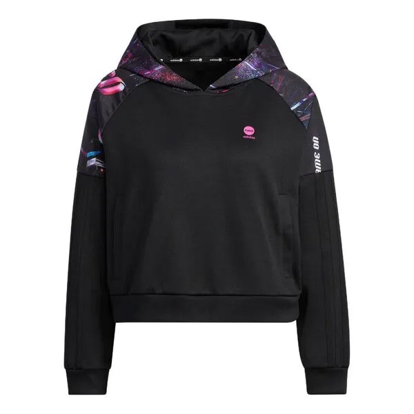 Толстовка с капюшоном neo basketball hoodies Adidas, черный