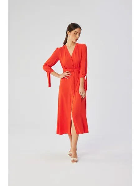 Коктейльное платье удобного кроя Stylove, красный