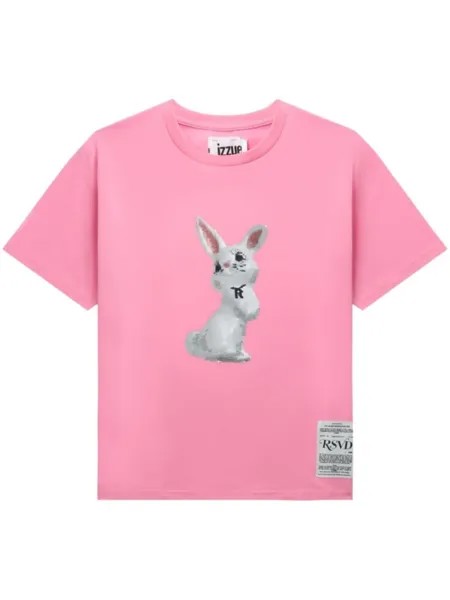 Футболка с принтом Bunny izzue, розовый