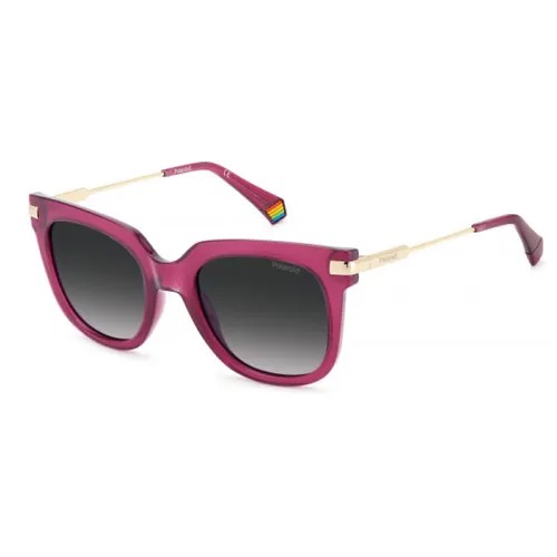 Солнцезащитные очки Polaroid, розовый, фиолетовый