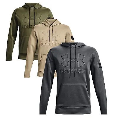 Мужской пуловер с капюшоном Under Armour UA Freedom Emboss — 1368585 — Новинка 2023 года