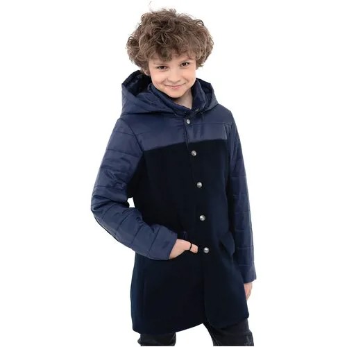 Куртка-пиджак для мальчика Talvi 08140, размер 152/76, цвет синий