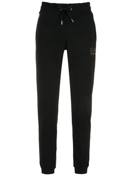 Ea7 Emporio Armani спортивные брюки с заклепками, черный