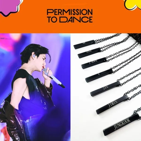 1шт Мода K-POP BTS Имя Гравированный кулон ожерелье Bangtanboy Металл Цепь Ожерелье Ювелирные изделия для АРМИИ