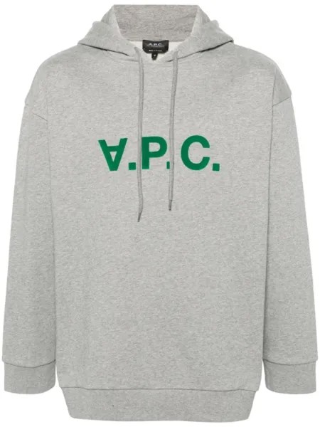A.P.C. худи Milo с логотипом, серый