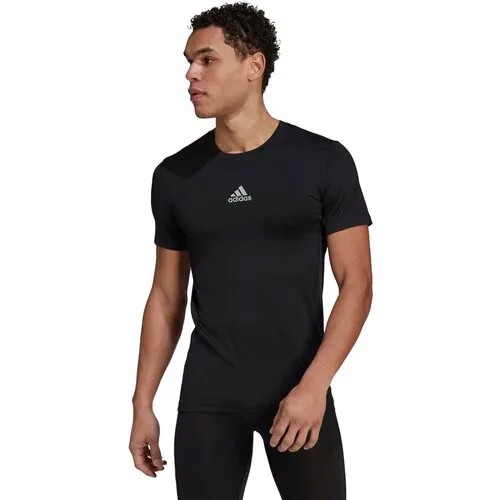 Футболка adidas Techfit Compression Short Sleeve, размер xl, черный