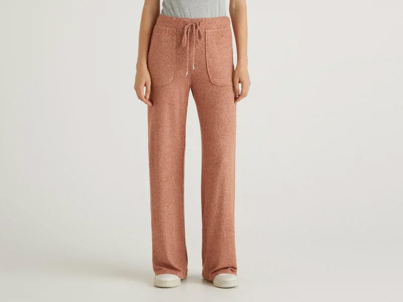 Спортивные брюки женские United Colors of Benetton 21A_3JLVP0514 оранжевые L