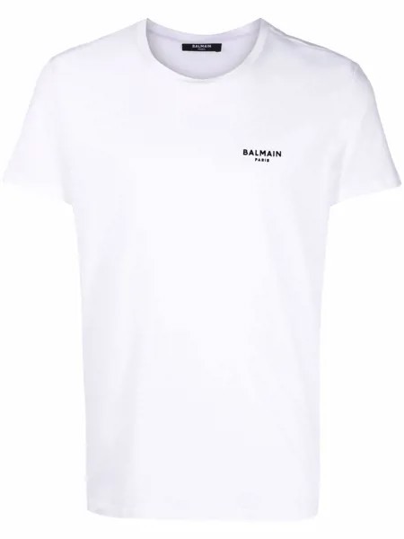 Balmain футболка из органического хлопка с логотипом