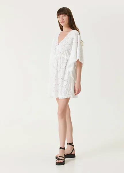 Пляжное платье Ivy с фестонами и вышивкой Melissa Odabash, белый