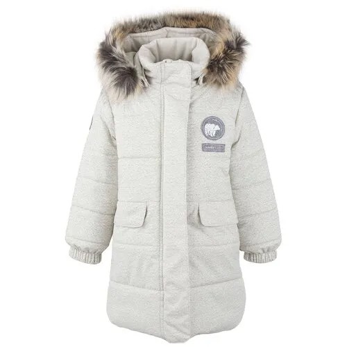 Пальто для девочек LEANNA K20433-1011 Kerry, Размер 92, Цвет 1011-крем с блеском