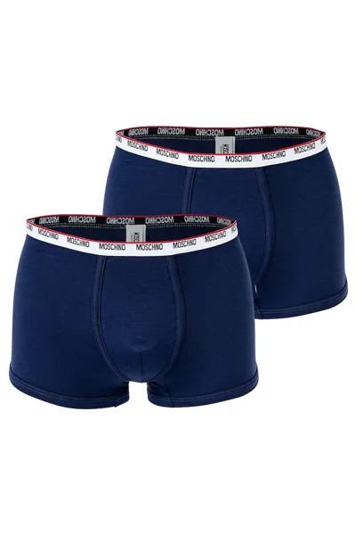 Боксеры на резинке на талии – 2 пары Moschino Underwear, синий