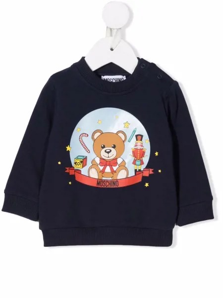 Moschino Kids толстовка с логотипом