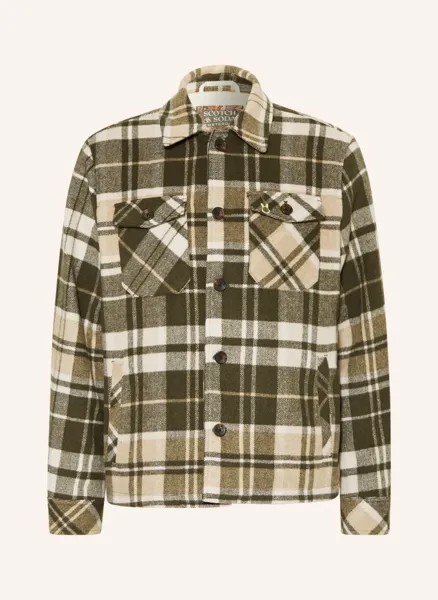 Фланелевая куртка Scotch & Soda, зеленый