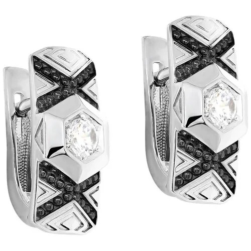 Серьги KABAROVSKY, серебро, 925 проба, фианит