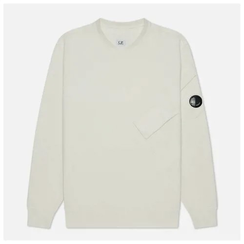 Мужская толстовка C.P. Company Diagonal Raised Fleece Split Neck Line белый , Размер S