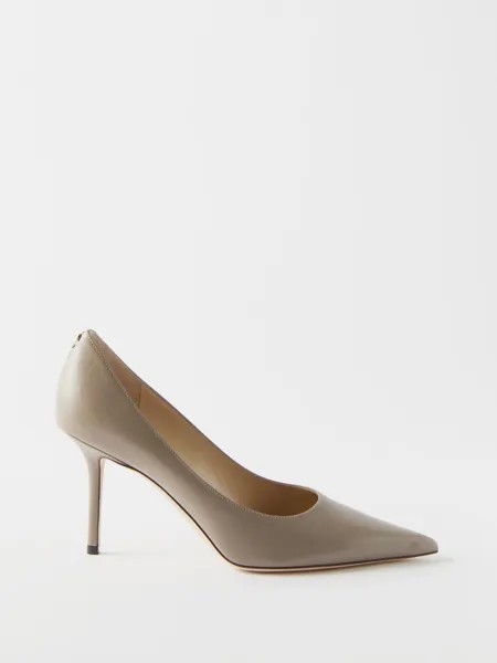 Кожаные туфли love 85 Jimmy Choo, серый