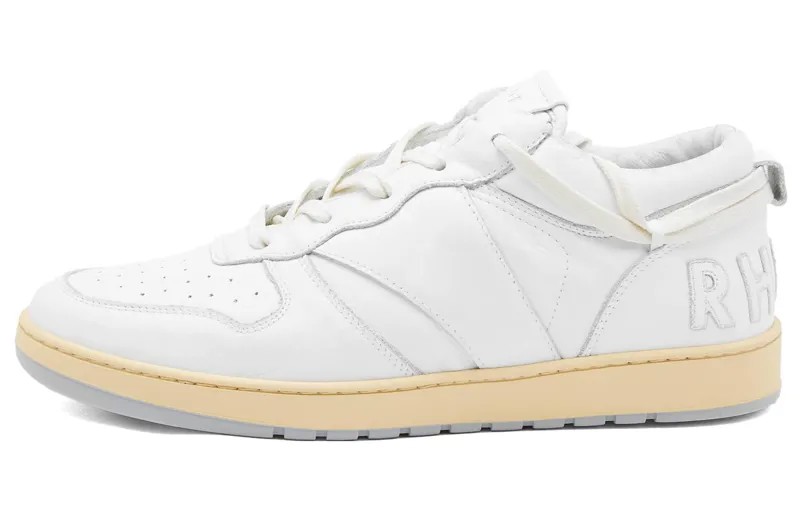 Кроссовки RHUDE Embroidered-logo Low-top Sneakers, белый
