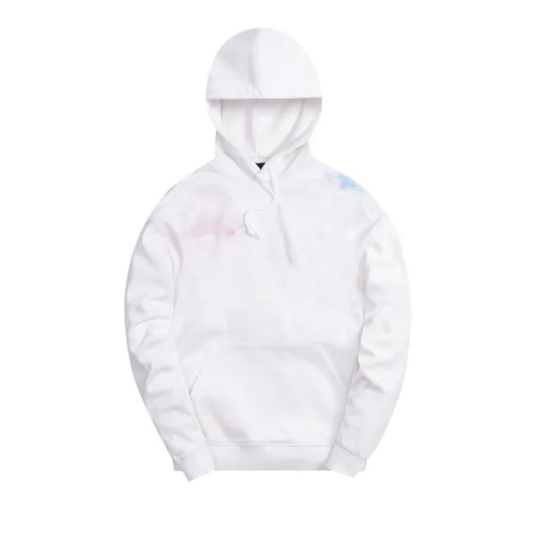 Худи Kith Tie Dye Williams III Hoodie 'White/Red', белый