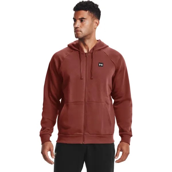 Толстовка мужская Under Armour Rival Fleece FZ Hoodie красная M